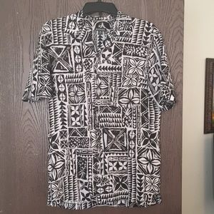 Tribal Short-Sleeve Button-Up